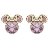 9Karaat Disney Minnie oorbellen roze kristal