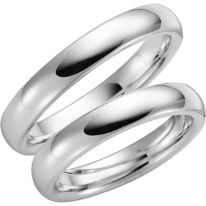 9 Karaat witte trouwring Morgenster Dames H48