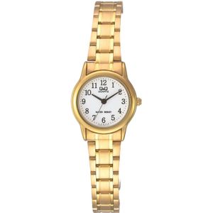 Q & Q Dames Horloge Goudkleurig Q589J004Y