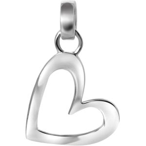 Zilveren hanger opengewerkt hart