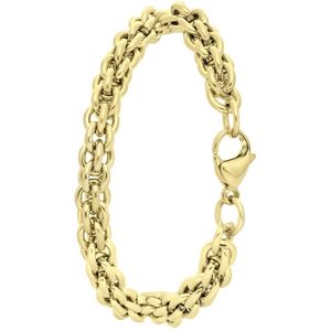 Gerecycled stalen 18 karaat goldplated armband Anaulle