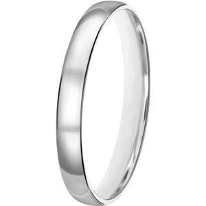 14K witgouden heren trouwring 3mm Esra TW 306