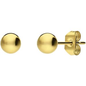 Stalen goldplated oorknoppen 5mm