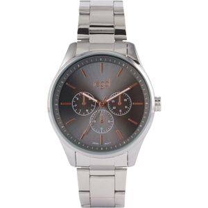 Regal herenhorloge met zilverkleurige band