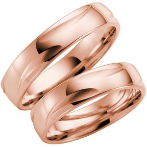 14K rosegouden dames trouwring Wisteria H68R