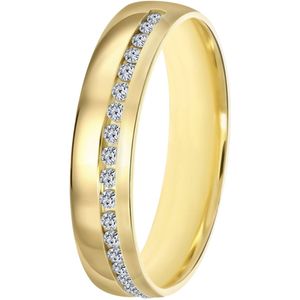 14K geelgouden dames trouwring 4mm Liz TW 451
