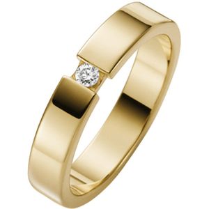 14K geelgouden trouwring diamant Muscari Dames H99