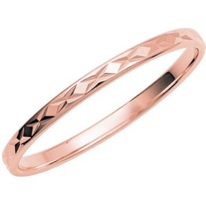 14K rosegouden heren trouwring Balance H233R