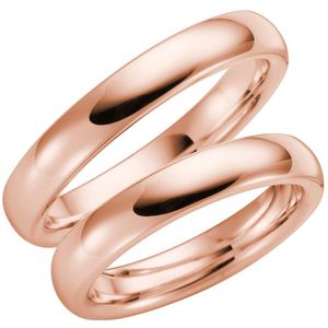 14 K rose gouden trouwring Morgenster Dames H48R