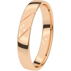 14K rosegouden trouwring Heren 4mm Jasmijn