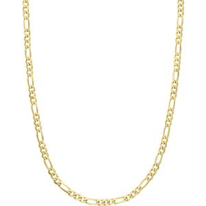 Zilveren goldplated kinderschakelketting