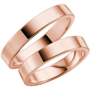 14K rose gouden heren trouwring Muscari H88R