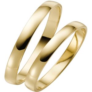 9 Karaat gele trouwring Senna Heren H10