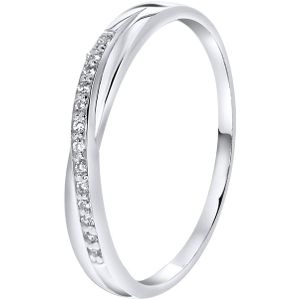 Zilveren ring met zirkonia
