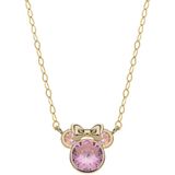 9Karaat Disney Minnie ketting roze kristal