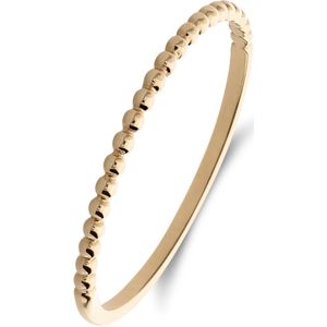 14 karaat geelgouden ring bolletjes
