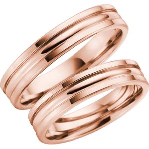 14 Karaat rose gouden trouwring Kalina Dames H135R