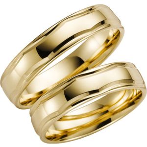 14 Karaat geelgouden trouwring Sunflower Dames H65