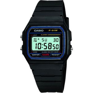 Casio Retro Digitaal Horloge Zwart F-91W-1YEF