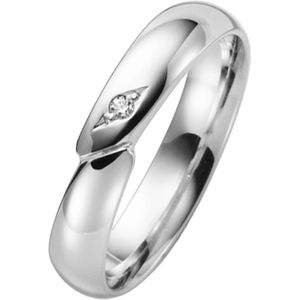 14K witgouden trouwring diamant Phlox Dames H92