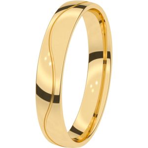 14K geelgouden trouwring Dames 4mm Mimosa