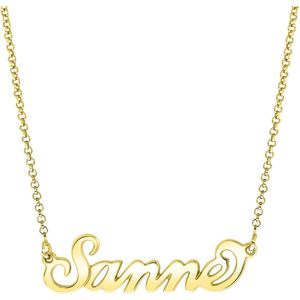 14 karaat gouden naamketting Carrie voor dames