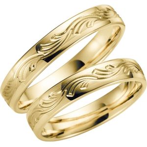 9 Karaat gele trouwring Azalea Dames H141