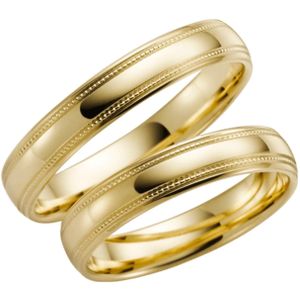 9Karaat gele trouwring Primula Heren H89