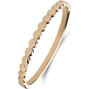 14 karaat geelgouden ring met rondjes