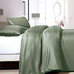 Zensation Dekbedovertrek Satin Point Green-2-persoons (200 x 200/220 cm)