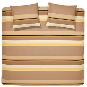 Cinderella Dekbedovertrek Flanel Cuba Caramel-2-persoons (200 x 200/220 cm)