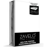 Zavelo Molton Topper Hoeslaken (100% Katoen)-Lits-jumeaux (180x210 cm)