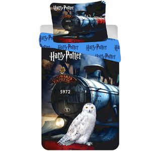 Harry Potter Dekbedovertrek Hogwarts Express - Eenpersoons - 140  x 200 cm - Katoen
