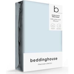 Beddinghouse Jersey Lycra - Hoeslaken - 070/080x200/210/220 - Licht blauw