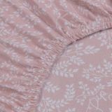 Pip Studio Leafy Hoeslaken Roze-Lits-jumeaux (160x200/220 cm)