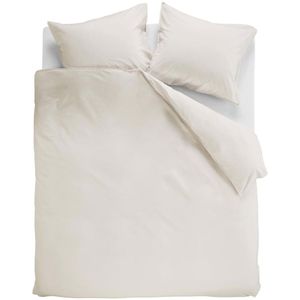 Ambiante Dekbedovertrek Uni Cotton Off-White-1-persoons (140 x 200/220 cm)