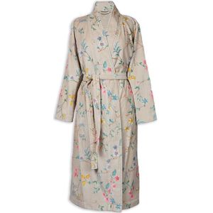 Pip Studio Badjas Les Fleurs Khaki-Maat: XXL