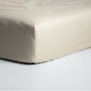 Cinderella Weekend Hoeslaken - Geschikt voor Boxspring - Katoen - 90x200 cm - tot 35 cm matrashoogte - Taupe