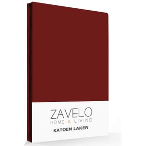 Zavelo Laken Basics Bordeaux (Katoen)- 2-persoons (200x250 cm)
