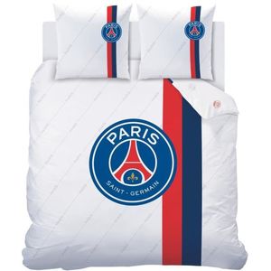 Paris Saint Germain Dekbedovertrek Retro White - Lits Jumeax - 240 x 220 cm - Katoen