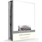 Papillon - Molton hoeslaken - Katoen - 120 x 200 cm - Wit