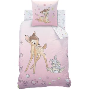 Disney Bambi Dekbedovertrek Flower - Eenpersoons - 140 x 200 cm - Katoen