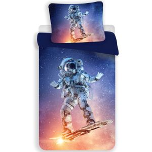 Astronaut Dekbedovertrek Spaceboard Champion - Eenpersoons - 140  x 200 cm - Polyester