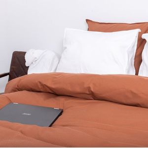 satijnen dekbedset - Arlington terracotta - 200x200/220