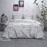 Sleeptime Dekbedovertrek Beauty Double Face Grey/White-Lits-jumeaux (240 x 200/220 cm)