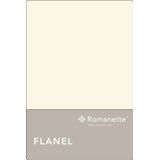 Romanette - Flanel - Laken - Eenpersoons - 150x250 cm - Ivoor