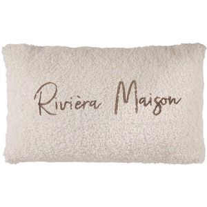 Rivièra Maison Teddy Sierkussen - 30x50 cm - Off-white