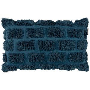 vtwonen Sierkussen Tufted Donker Blauw (40x50 cm)