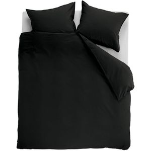 Ambiante Dekbedovertrek Uni Cotton Black-1-persoons (140 x 200/220 cm)