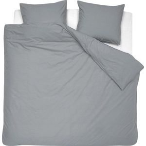 Damai Dekbedovertrek Organic Satijn Grey-2-persoons (200 x 200/220 cm)